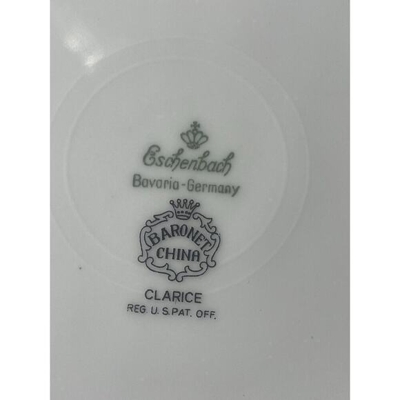 Eschenbach Bavaria Germany Clarice Baronet China Vtg. Luncheon/Salad Plate (4)